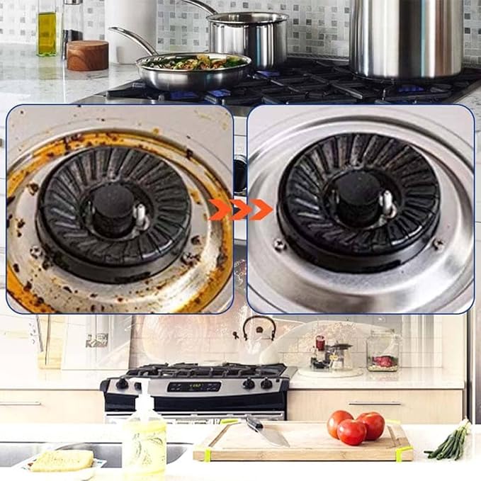 Multi-Effect Degreasing &amp Stain Removal Agent Heavy Duty Kitchen Degreaser Spray Fast-Acting All-Purpose Cleaners Dissolve Grease &amp Oil Stains For Bathroom Glass Car Interior (2PC)