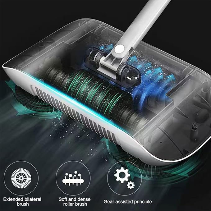 Household Sweeper Manual Floor 2 in 1 Broom and Mop Hand Push Type Dustpan Home Tools Automatic Sweeper Manual Floor