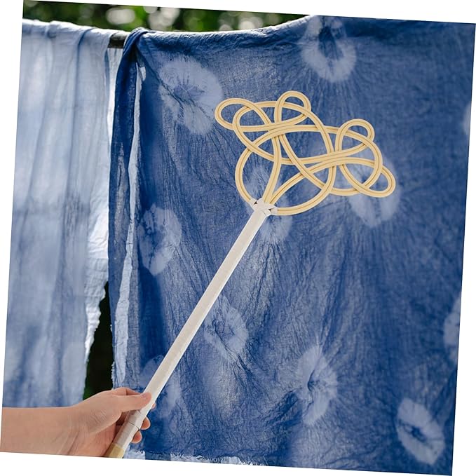 Imitation Rattan Quilt Duster Removal Tool Long Handle Washable Duster for Home Cleaning