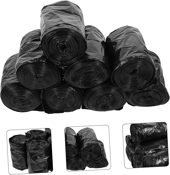 200Pcs Portable Toilet Trash Bags Rubbish Pouches for Camping Bathroom Kitchen Heavy Duty Design with Odor Locking Convenient Disposable