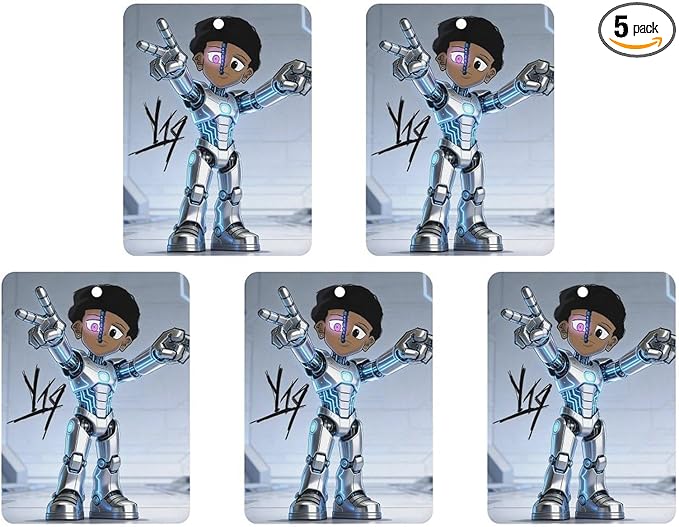 5PCS Car Air Freshener Hanging Personalized Double Sided Tech Kid Car Fresheners Long Lasting New Cars Scents Cute Automotive Freshies for Closets Drawers (tea)