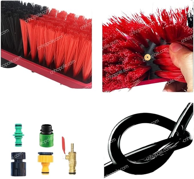 24/30/36ft Water Fed Pole Window Cleaning System Solar Panel Washing Kit Extension Telescopic High Reach Cleaner Soap Dispenser(36ft)