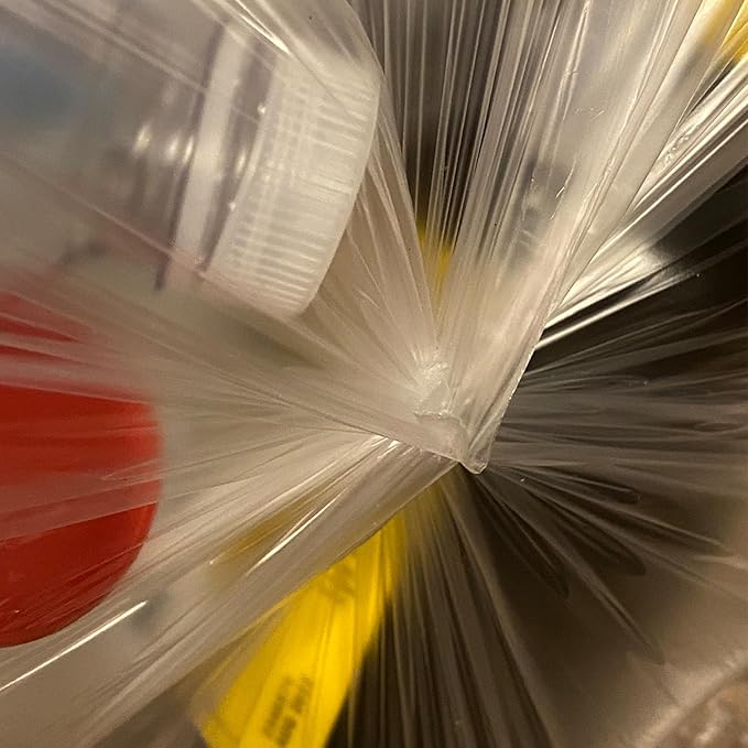 TYPLASTICS Trash Can Liners - Wholesale 1000 Count High Density Garbage Bags on Perforated Roll 10-15 Gallon 24 x 33 (Pack of 2)
