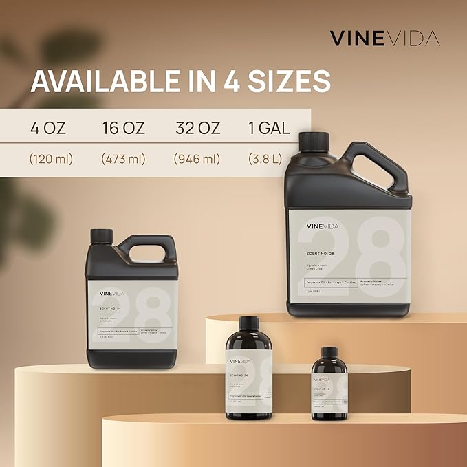 VINEVIDA Caribbean Breeze Fragrance Oil for Cold Air Diffusers - [128 Fl Oz] - Essential Oils for Diffuser Oil Refill &amp Air Freshener Room Spray