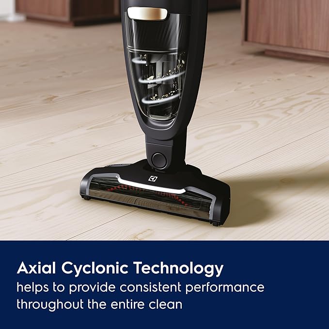 Electrolux WellQ7 Cordless 2-in-1 Vacuum with High Suction Power and 5-Step Filtration System 50-Minute Run Time 2 Power Modes Granite Gray