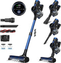 V8 Cordless Vacuum Cleaner Powerful Suction Stick Vacuum 55Mins Runtime Wireless Lightweight Handheld Vacuum Cleaner for Home Hardwood Floor Carpet Car Pet Hair Cleaning (Blue)
