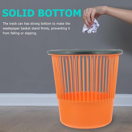 ibasenice Rubbish Bin Open Design for Easy Use Wastebasket Simple and Practical Trash Can Nordic for Kitchen Living Room and More