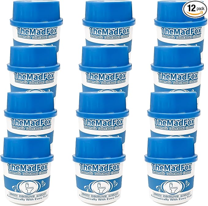 12 Pcs Enzyme Toilet Bowl Cleaner Bottle Automatic Self-Acting Toilet Tank Cleaner Enzyme-Powered Stain &amp Limescale Prevention Long-Lasting Deodorizer Safe for Plumbing &amp Septic Systems