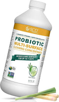 Probiotic Multi-Surface Cleaning Concentrate Lemongrass – USDA Certified Biobased Microcleans Surfaces for Up to 7 Days Refill Bottle Makes 2 Gal Probiotic Spray Cleaner – 17 Fl Oz.