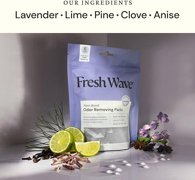 Fresh Wave Lavender Odor Removing Gel &amp Packs Bundle: 3-Pack 7 oz. Gels &amp Packs + Pod Combo
