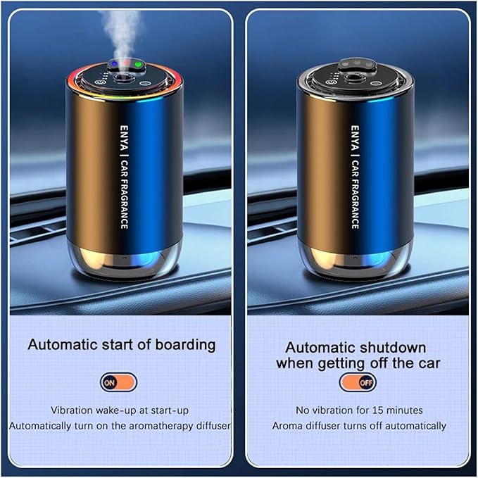 3-Color Starry Sky Car Aromatherapy Diffuser - Automatic Air Freshener &amp Perfume Sprayer for Baby and Family(50ML X09 Ocean)