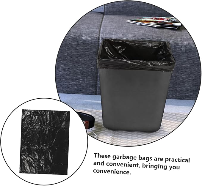 GANAZONO 25pcs Hdpe Trash Bags Thick Mil Tear-resistant Garbage Liners for Home Office Bathroom Waste Kitchen Can Liners for Heavy-duty Use