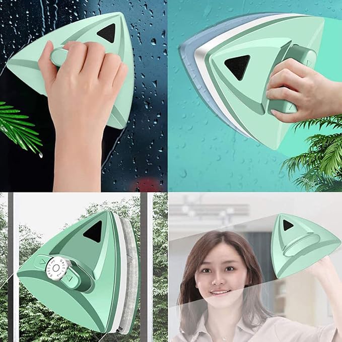 Glass Cleaning Tools Magnetic Five-Gear Adjustable Window Cleaner Home Double Sided Glass for HighGreen-5~35mm