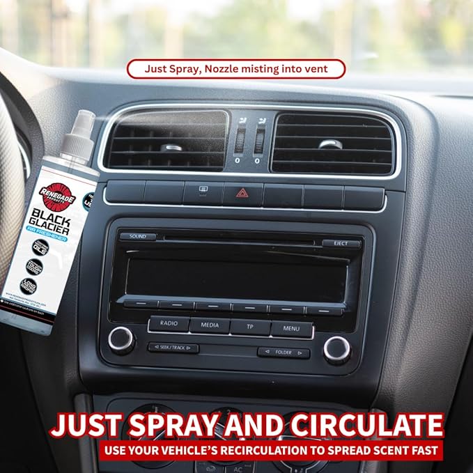 Renegade Products Classic Air Freshener Bundle – 5-Pack Spray Scents for Cars Trucks &amp Home – Includes Black Glacier Pine New Car Vanilla &amp Hawaii Breeze