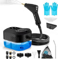 HK Steam Cleaner 6-Level Adjustable Handle 1.2L Tank 15s Heat-Up 2500W Steamer for Cleaning Portable Steamer for Cleaning with 16PCS Accessories Steam Cleaner for Home Dirt Grease Car