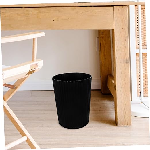 STOBAZA Plastic Wastebasket Trash Can Large Garbage Bin Bedroom Kitchen Bathroom Portable Design