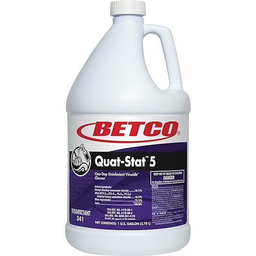 Betco BET3410400 Quat-Stat 5 Disinfectant Gallon 1 Each Purple