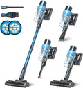 Cordless Stick Vacuum Cleaner: 45kPa Powerful Suction &amp 60Min Runtime Self-Standing with Green Light &amp Anti-Tangle Brush Rechargeable Lightweight Vacuum for Home Pet Hair on Carpets and Hard