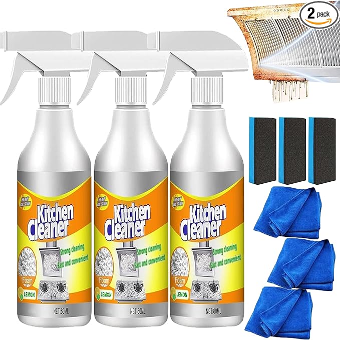 2025 NEW Kitchen Foam Cleaner Powerful Kitchen Foam Cleaner Multi-Function Kitchens FoamCleaner Oil Cleaning Agent (3pcs)