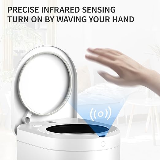 TOWNEW S2000 Auto-Sealing Trash Can 5.5 Gallon Automatic with Hands-Free Sensor and Self-Replacing Bags for Kitchen Office
