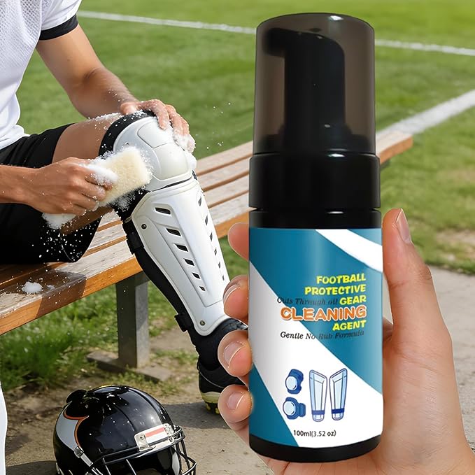 Soccer Glove Cleaner - 100ml Sports Gear Foam Deodorizer WashSports Cleaner | for Shoes Work Boots Clothing Helmet Pads Yoga Mats Hockey Baseball Football