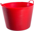 Red Gorilla Large Flexible Plastic Tub Toy Storage Laundry Gardening &amp More 38 Liter/10 Gallon Red
