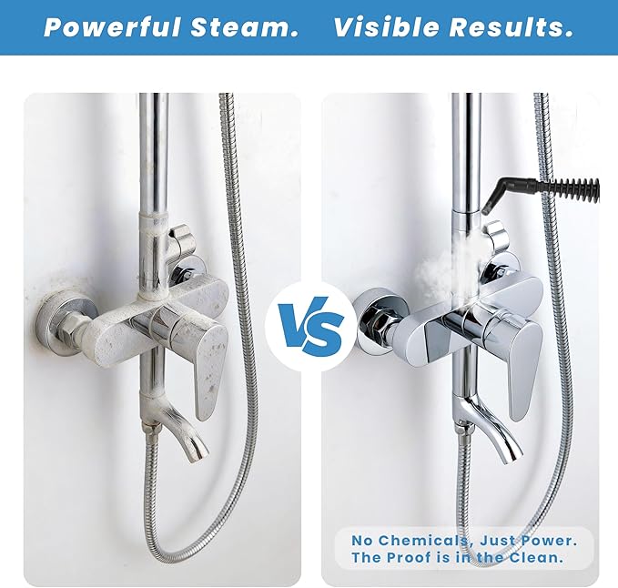 Handheld Steam Cleaner1000W Pressurized Steam Cleaner with 11 Attachments for Multi-Surface Deep Cleaning Fast-Heating &amp Continuous Steam Safe for Kitchen Bathroom Car Floors Sofa
