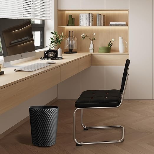 Small Trash Can 3 Pack 1.8 Gallons Bathroom Trash Can &amp Garbage Can with 6 Trash Bags Bedroom Trash Bin &amp Waste Basket for Office Bedroom Living Room Kitchen Compact Space