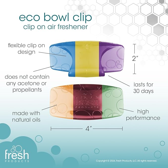 Fresh Products Eco Bowl Clip 2.0 Air Freshener Sample Pack (Box of 6)