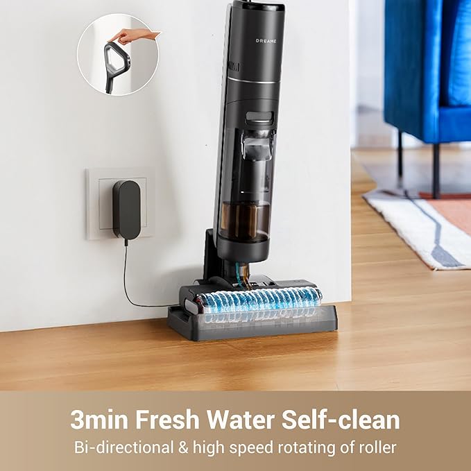 DREAME G10 Pro Wet Dry Vacuum Cleaner Vacuum Mop All in One with Auto Self-Cleaning Floor Cleaner Machine for Hard Floor 35 Mins Runtime Edge Cleaning Self-Propelled Vacuum Mop Combo