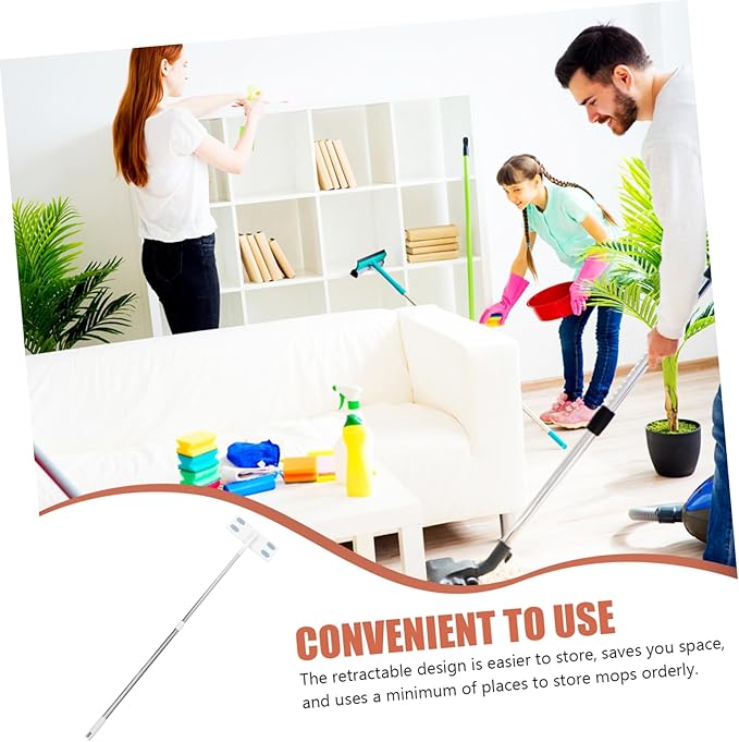 FRCOLOR Detachable Flat Dust Mop Set No Wash Household Cleaning Mop Replacement Towels Convenient for Home Use and Dust Removal