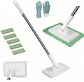 Convenient Cloth Changing Mini Mop with Clean Glove*1 and Reusable Cleaning Cloths*5Clever and Portable No Wash Mops with One-Click Cloth Change Zero Touch Mop for Small SpacesCorners