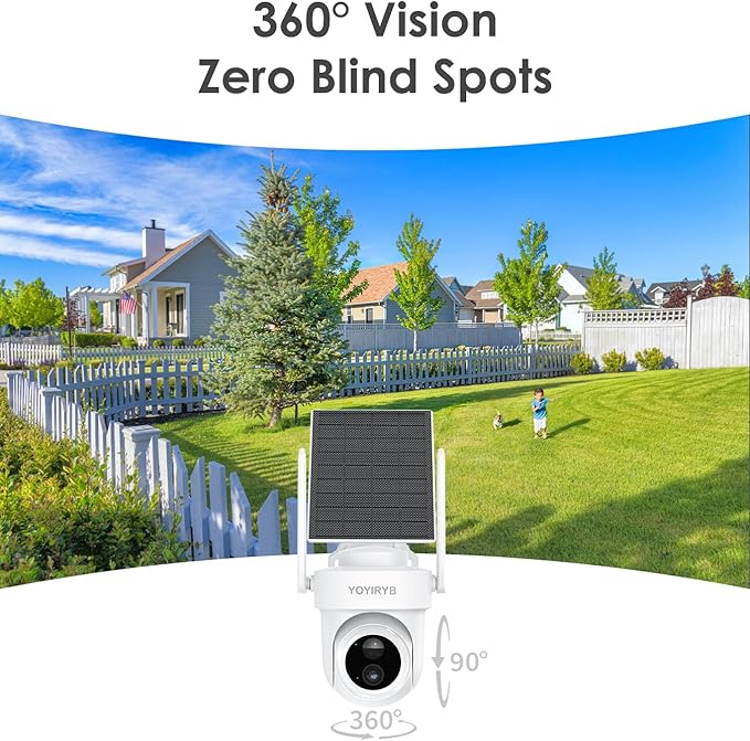 4K Wireless Outdoor Security Camera with Solar Panel – Single Add-on Unit Requires Base Station Not for Standalone Use No WiFi Direct Connection Supports Up to 8-Camera per Base Station