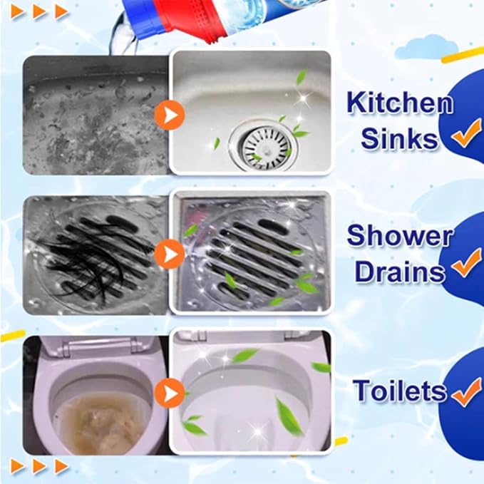 Pipeline Dredging Agent500mlPowerful Pipe Dredge AgentKitchen UnblockerPowerful Pipeline Dredging Agent for Versatile Occasions (2pc)