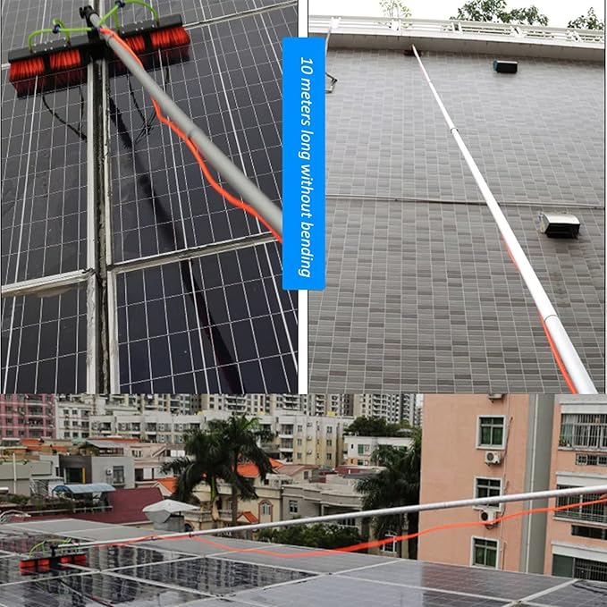 Window Cleaning Pole/Water Fed Telescopic Brush/Extendable Cleaner Conservatory Roof Suitable For Photovoltaic Panel CleaningTrucks Windows