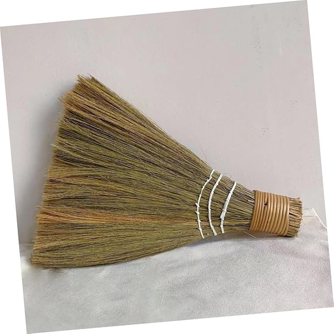 2pcs Hand Woven Broom Portable Cleaning Broom for Home Use Desk Duster Floor Sweeper Design for Dust Removal and Garden