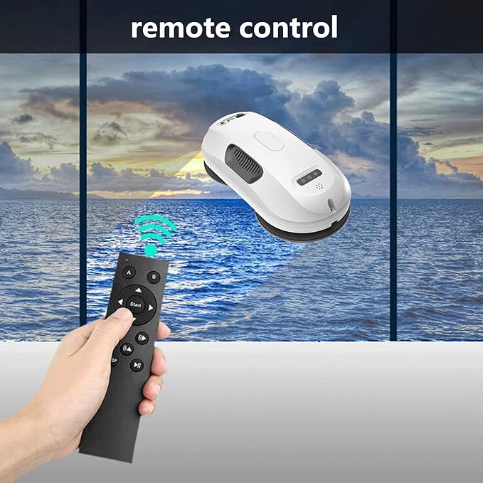 Window Cleaning Robot Hotel Apartment Household Electric Remote Control Glass Cleaning Robot Controlled by Remote Control for Interior/Exterior Highrise Windows/Glass