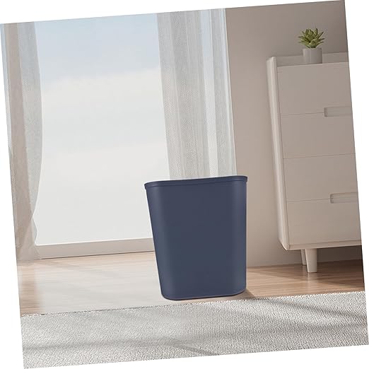 13quart Space-Saving Square Trash Can for Office Kitchen and Wastebasket for Small Spaces Easy to Clean and Maintain Gray Color
