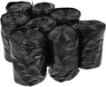 200Pcs Thick Disposable Toilet Trash Bags Black PE Strong Garbage Sacks for Portable Commode Bathroom Bedroom Kitchen Use