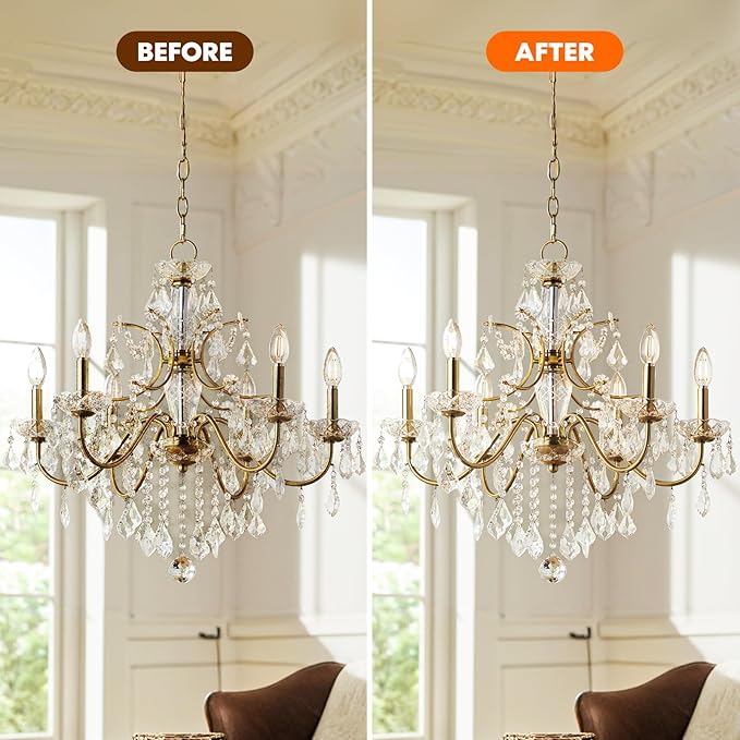 Elevate Your Home &amp Wine Experience Chandelier &amp Wine Glass Cleaner Bundle – Effortless Shine No-Wipe Luxury &amp Crystal-Clear Moments