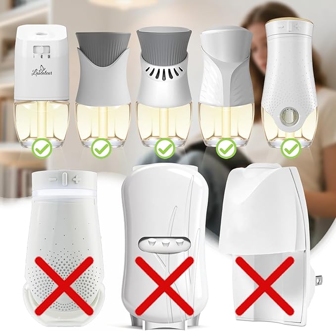 Plug In Air Freshener Refills Ocean Breeze Fresh Linen Bohemia Forest &amp Winds In Summer Scent For Home 12 Count Plug-In Fragrance Refill Compatible with Air Wick &amp Glade Not Include Glad