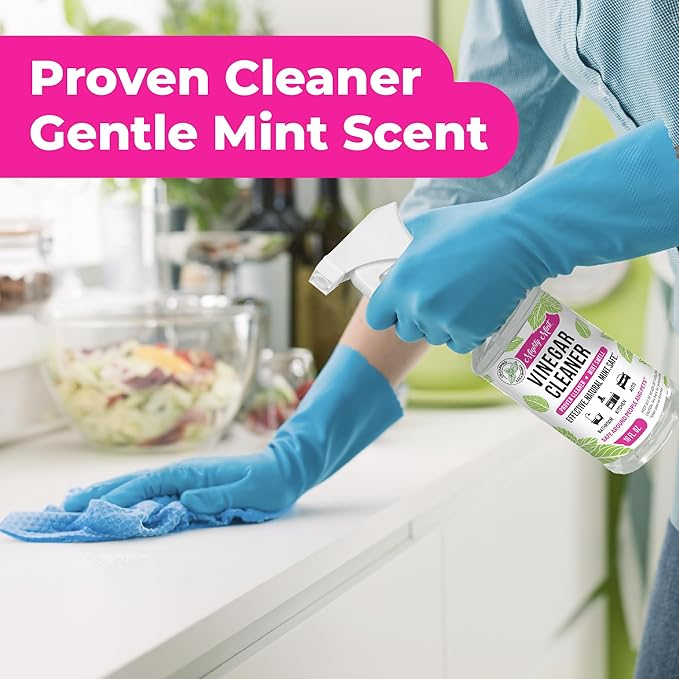 Mighty Mint Vinegar Cleaner All-Purpose Spray Natural Spearmint Scent 16oz - 2 Pack