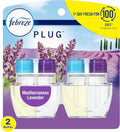 Febreze Plug with Fade Defy Technology Air Freshener (2) of 0.87 fl oz Refills (Mediterranean Lavender)