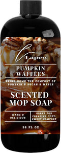 Lapew Pumpkin Waffles Scented Mop Soap - Luxury Floor Cleaner Concentrate for Mopping Tile Laminate Vinyl &amp Hardwood | Streak-Free Low-Foam | 36 oz