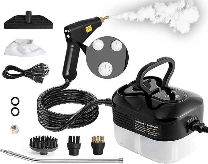 Handheld Steam Cleaner 2500W High Pressure Multi-Surface Steam Cleaner for Home Use Car Steamer For Cleaning Auto Detailing Kitchen Floors Tools