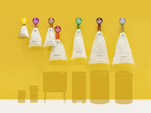 Brabantia Smartfix Bin Liners Size L 45 Litre 10 Bag Roll