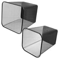 2pcs Sturdy Metal Wire Wastebasket Hollow Design Office Trash Can for Home and Office Use Black Color Sturdy and Lightweight for Desk and Tabletop