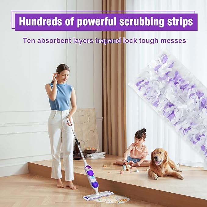 30 Pack Disposable Power Mop Refills Pads for Swiffer PowermopSwifter Wet Pads RefillDisposable Mop Pads Swifters for Wood FloorsMulti-Surface Mopping Pads Refills for Floor Cleaning