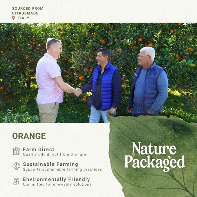 Orange Essential Oil - Direct from Citrusmade in Sicily- Pure Essential Oils for Diffusers and Aromatherapy - 100% Pure Therapeutic Grade (2LBS)