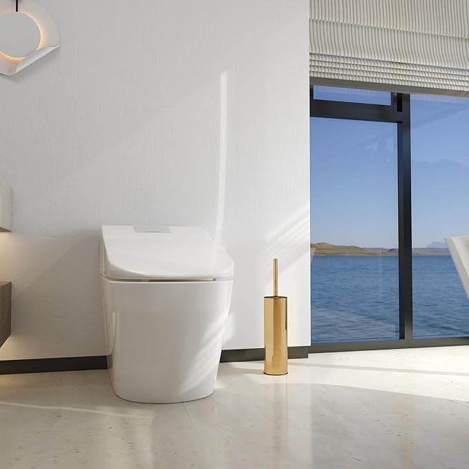 BGL Toilet Brush and HolderStainless Steel Toilet Brushes for Bathroom Toilet Bowl Brush